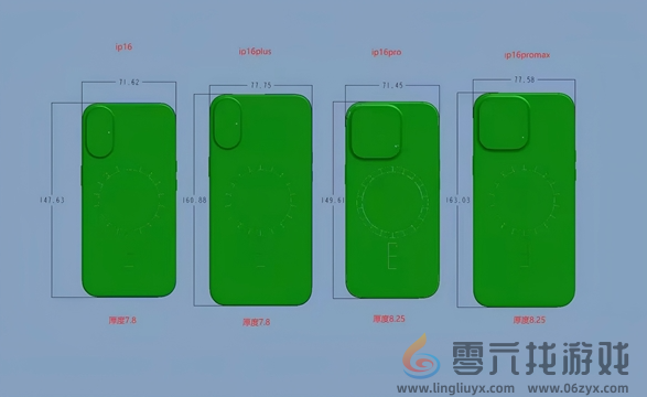 iPhone 16尺寸图曝光 Pro版明显增大屏幕黑边史上最窄(图2)