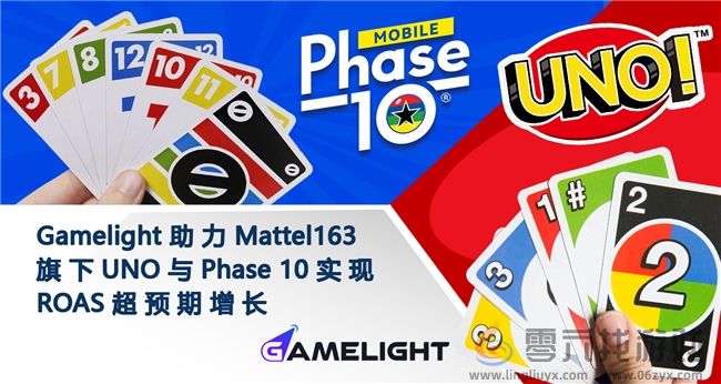 Gamelight助力Mattel163旗下UNO与Phase 10实现ROAS超额增长(图1)